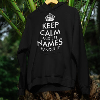 Ruhe behalten und gelassen hinzufügen Sie Ihren ei Hoodie