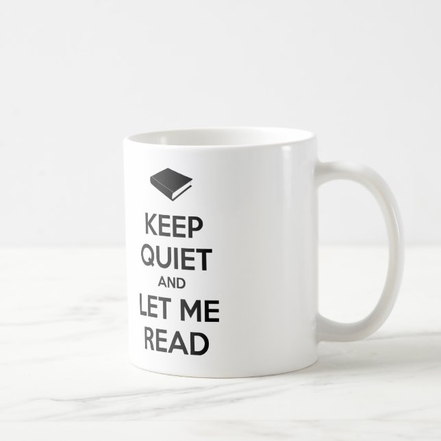 Ruhe behalten und Gelassen Lesen Kaffeetasse (Rechts)