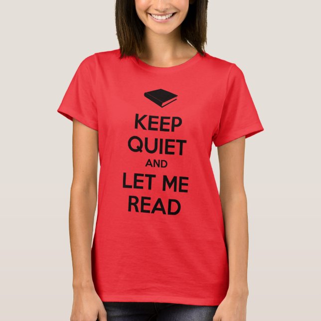 Ruhe behalten und Gelassen Lesen T-Shirt (Vorderseite)