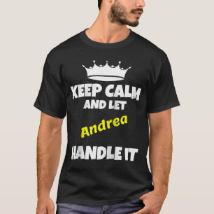 Ruhe behalten und gelassen und zu tun, es sarkasti T-Shirt