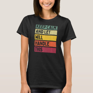 Ruhe behalten und Gelassen wird dieses Retro-Angeb T-Shirt