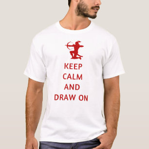 Ruhe behalten und Gezeichnet   Archery Lover T-Shirt