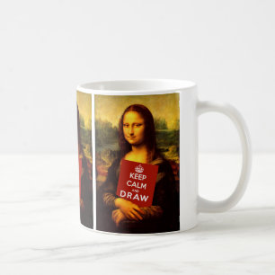 Ruhe behalten und Gezeichnet Tasse