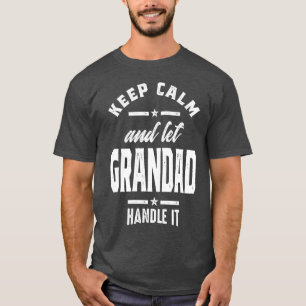 Ruhe behalten und Großbuchstaben Gelassen T-Shirt