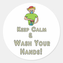 Ruhe behalten und Hände waschen