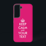 Ruhe behalten und Mem-Rosa-Sitte beibehalten Samsung Galaxy Hülle<br><div class="desc">Behalt Ruhe und trage Mem Neon pink Custom Samsung Galaxy S22 Case. Machen Sie Ihr eigenes personalisiertes behalten ruhiges Zitat. Rosa oder benutzerdefinierte Hintergrundfarbe. Funny Template Design mit moderner Typografie und Prinzessin Krone. Farben können geändert werden.</div>