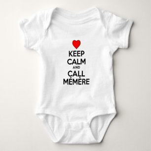 Ruhe behalten und Mitglied anrufen Baby Strampler
