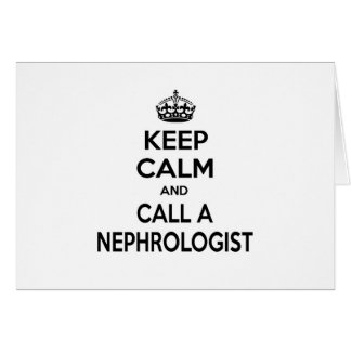 Ruhe behalten und Nephrologe anrufen