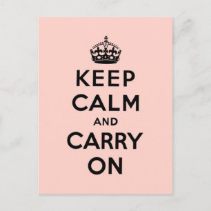Ruhe behalten und Original weiterführen Postkarte