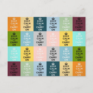 Ruhe behalten und Original weiterführen Postkarte