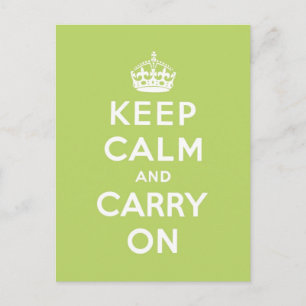 Ruhe behalten und Original weiterführen Postkarte