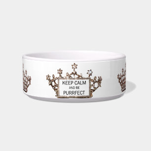 Ruhe behalten und "PURRFECT" sein Napf