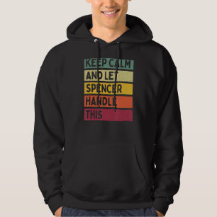 Ruhe behalten und Spencer Gelassen dieses Retro-Zi Hoodie