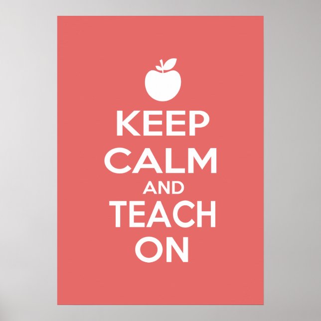 Ruhe behalten und Teach On Poster (Vorne)