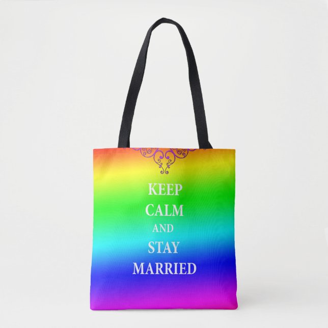 Ruhe behalten und verheiratete Multiprint-Tasche b (Vorderseite)