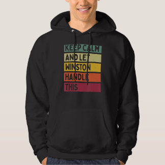 Ruhe behalten und Winston Gelassen, dieses Retro-Z Hoodie