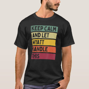 Ruhe behalten und Wyatt Gelassen, dieses Retro-Ang T-Shirt