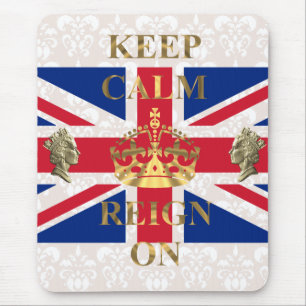 Ruhe behalten und zu regieren mousepad