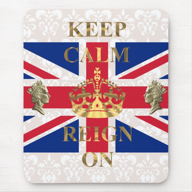 Ruhe behalten und zu regieren mousepad (Vorne)