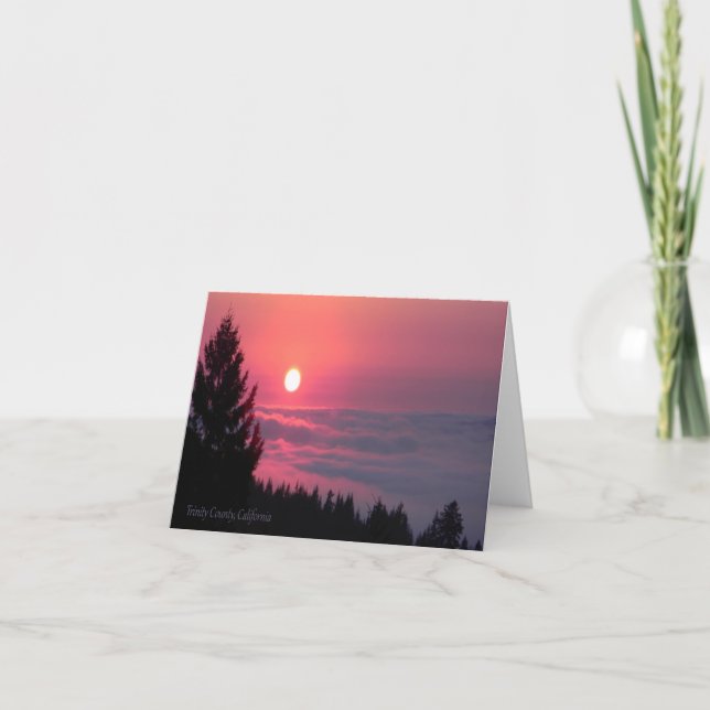 Ruhe bei Sonnenuntergang... Karte (Vorderseite)