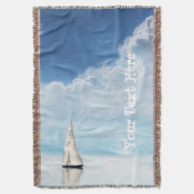 Ruhe beim Segeln mit blauem Himmel Decke (Vorderseite Vertikal)