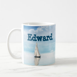 Ruhe beim Segeln mit blauem Himmel Kaffeetasse