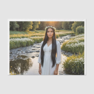 Ruhe beim Sonnenaufgang Seidenpapier