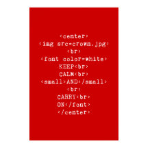 Ruhe bewahren und auf html tragen (in beliebiger F