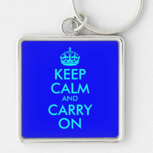 Ruhe bewahren und Schlüsselanhänger tragen