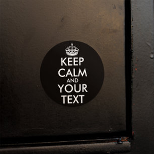 Ruhe bewahren und sich fortbewegen - eigene Kreati Runder Aufkleber