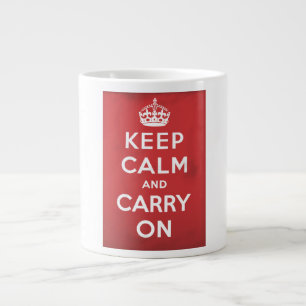 Ruhe bewahren und weiter fahren Jumbo-Tasse