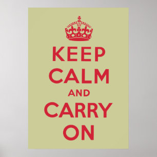 Ruhe bewahren und weiter fahren poster