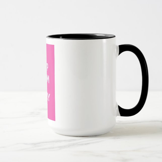 Ruhe bewahren und weiter fahren tasse (Rechts)
