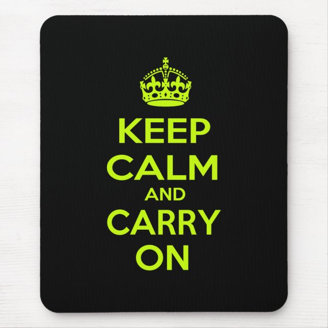 Ruhe bewahren und weiterfahren mousepad (Vorne)