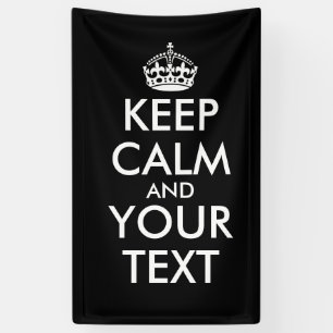 Ruhe bewahren und weitermachen - Ihre eigene Kraft Banner