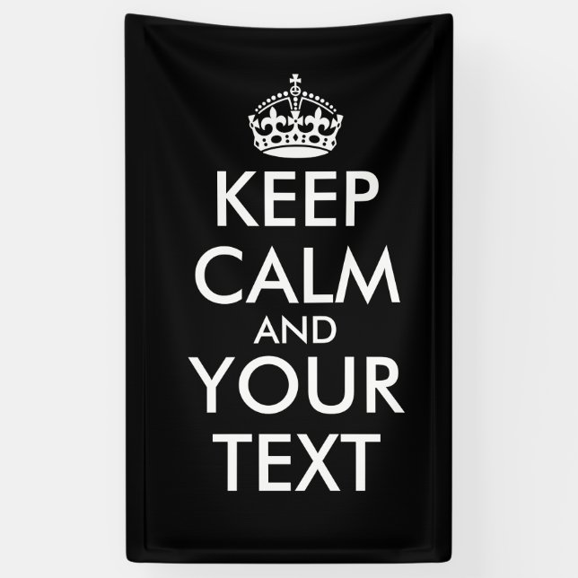 Ruhe bewahren und weitermachen - Ihre eigene Kraft Banner (Vertikal)