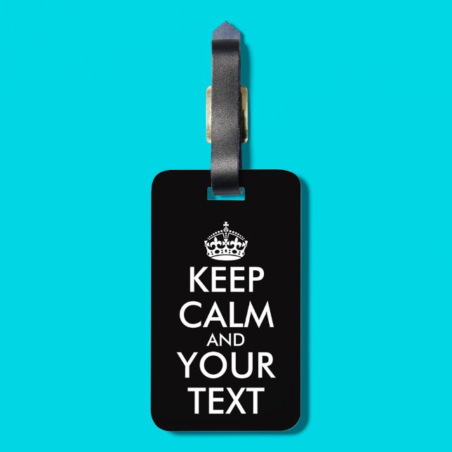 Ruhe bewahren und weitermachen - Ihre eigene Kraft Gepäckanhänger (Von Creator hochgeladen)