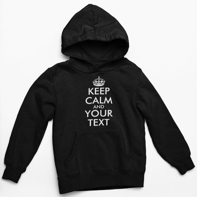 Ruhe bewahren und weitermachen - Ihre eigene Kraft Hoodie (Von Creator hochgeladen)