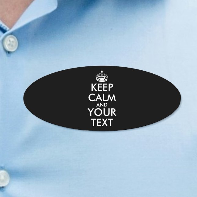 Ruhe bewahren und weitermachen - Ihre eigene Kraft Namenschild (Von Creator hochgeladen)