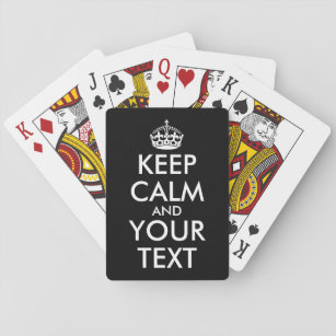 Ruhe bewahren und weitermachen - Ihre eigene Kraft Spielkarten