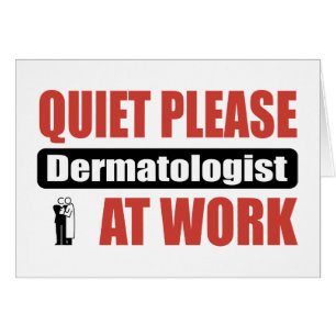 Ruhe-bitte Dermatologe bei der Arbeit