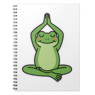 Ruhe bleibe, Bleibe Froggy - Niedlich Zen Meditati Notizblock