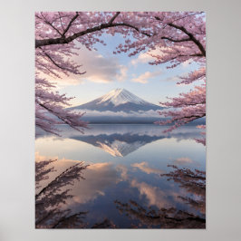 Ruhe der Fuji-Reflexion Poster