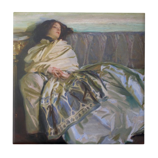 Ruhe durch John Singer Sargent Fliese (Vorderseite)