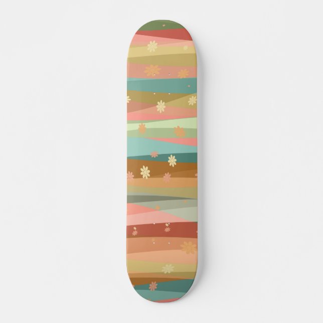 Ruhe Entspannende Blume Skateboard (Vorne)