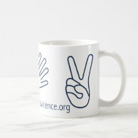 Ruhe für Gewaltlosigkeits-Tasse!