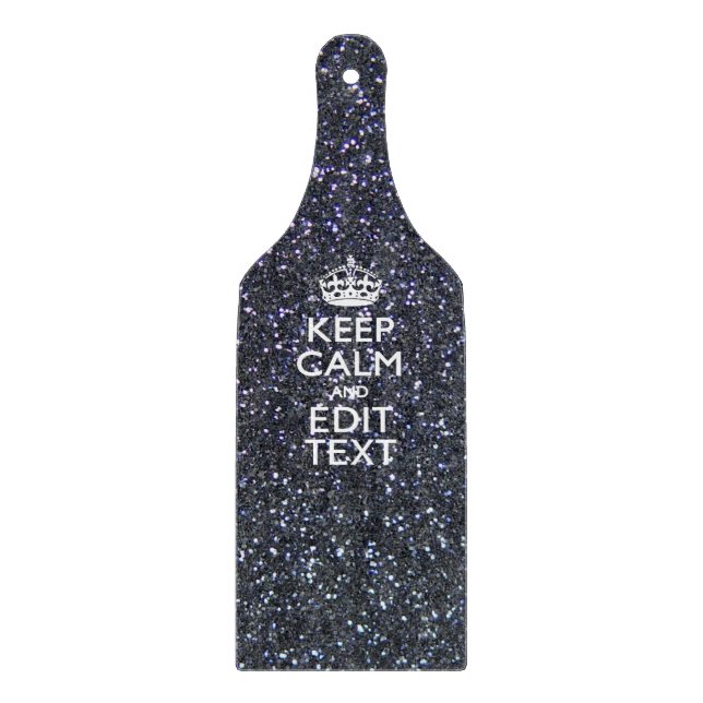 Ruhe für Ihren Text im Mitternachtsstil behalten Schneidebrett (Vorderseite)