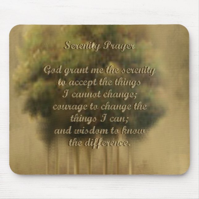 Ruhe-Gebet Mousepad (Vorne)