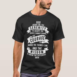 Ruhe-Gebet - mutiger typografischer Entwurf T-Shirt