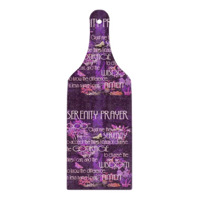 Ruhe-Gebet Schneidebrett (Vorderseite)